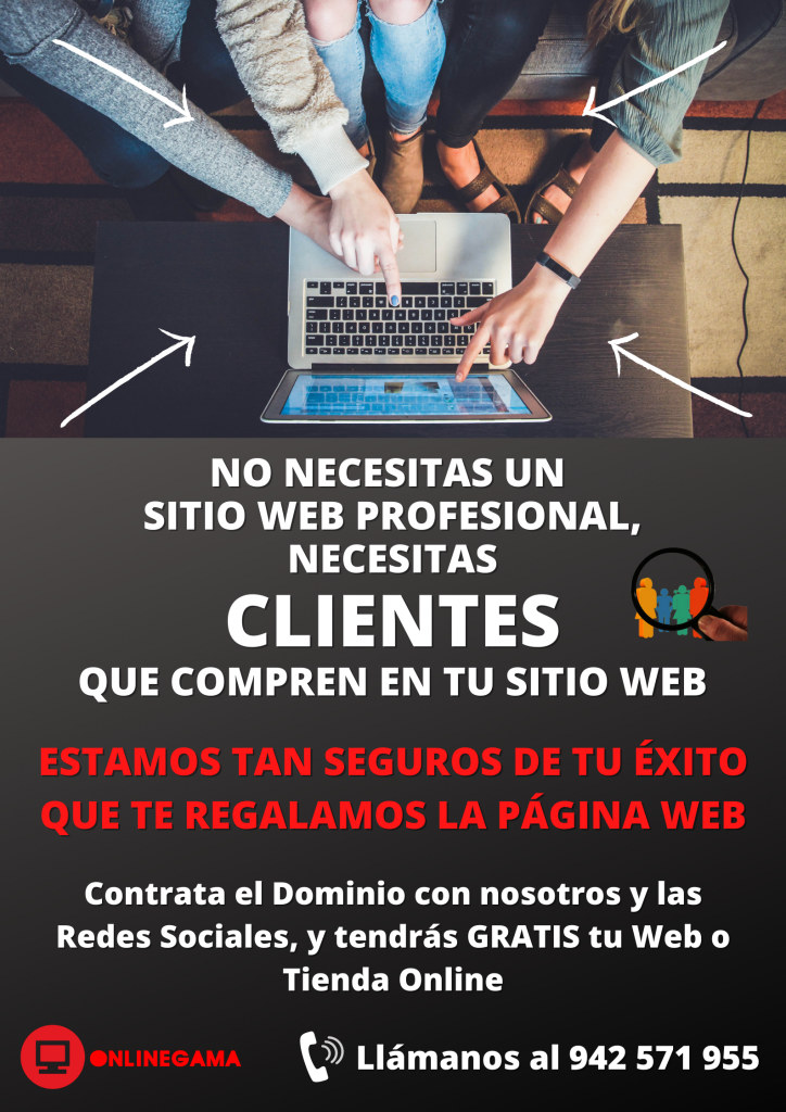 no necesitas un sitio web profesional